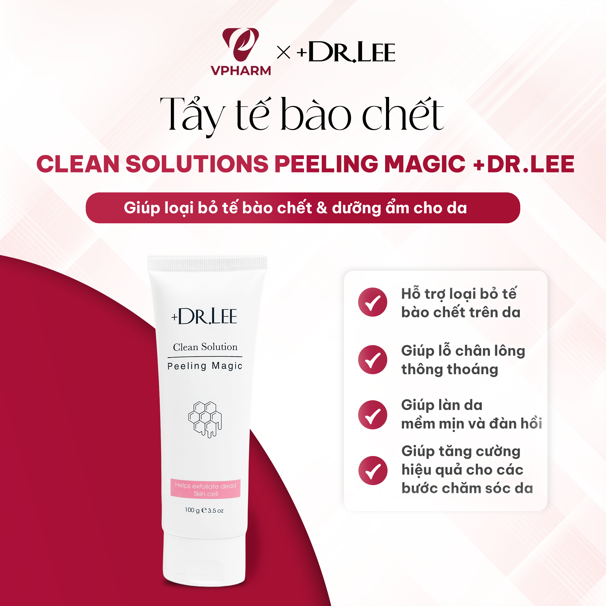 Gel Tẩy Tế Bào Chết Dưỡng Ẩm Da +Dr.lee Clean Solutions Peeling Magic