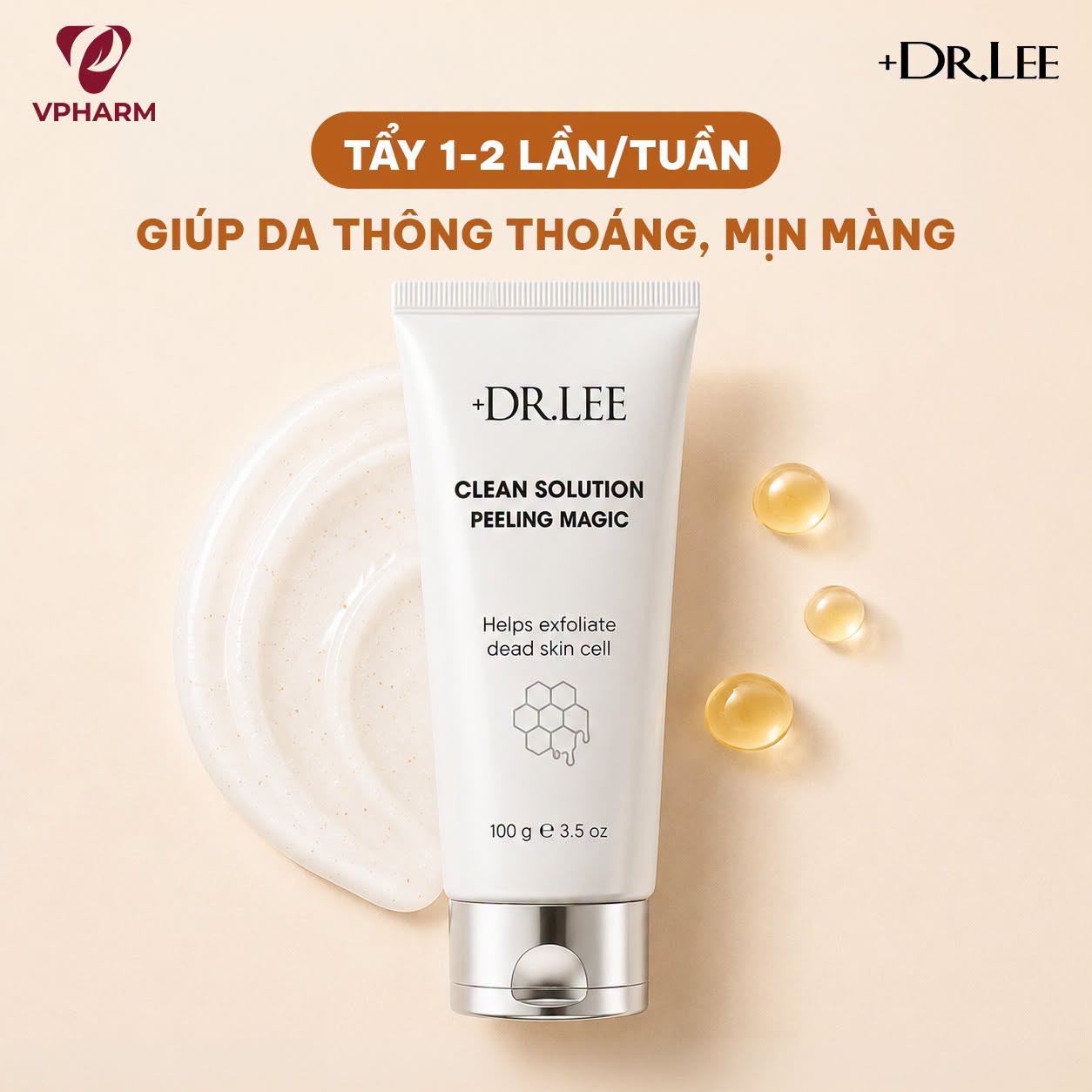 Gel Tẩy Da Chết Sinh Học +Dr.lee Clean Solution Peeling Magic 100g - Ảnh 3