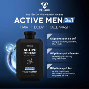 Alternative view of Sữa Tắm Gội Rửa Mặt 3in1 +Dr.Lee Active Men 350ml – Dầu Gội Sạch Gàu, Sữa Tắm Mát Lạnh, Giảm Mụn Lưng
