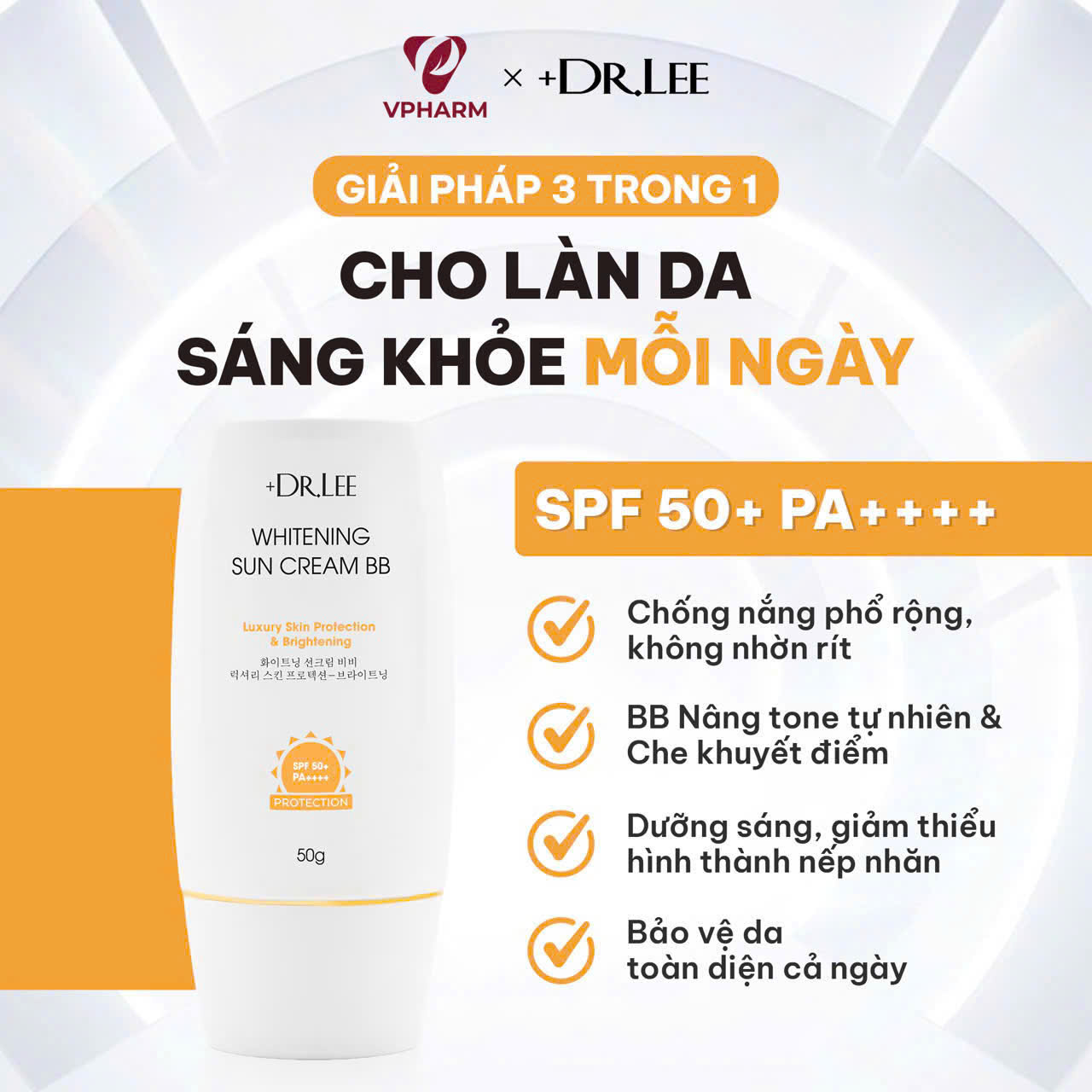 Với Bakuchiol 98% – giải pháp thay thế Retinol từ thực vật, sản phẩm không chỉ chống nắng mà còn hỗ trợ ngăn ngừa lão hóa chuyên sâu, an toàn cho cả làn da nhạy cảm nhất.