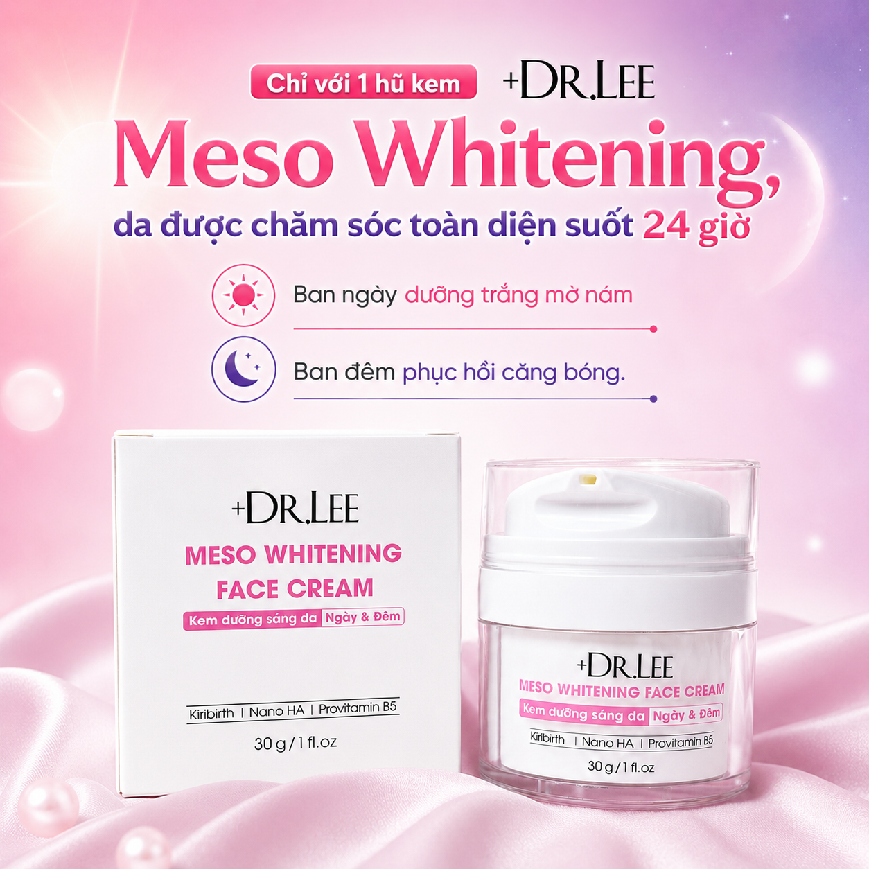 Alternative view of Kem Dưỡng Trắng & Mờ Nám Ngày Đêm +Dr.lee Meso Whitening Face Cream 24H (30g)